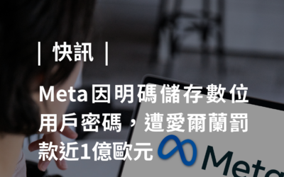 從 Meta 未加密儲存用戶密碼事件看資料保護